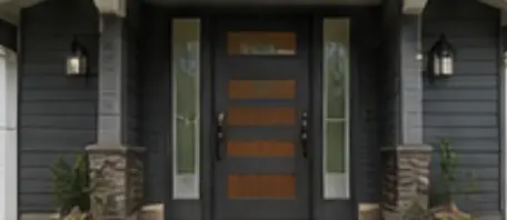 Modern front door replacement in Kirkland