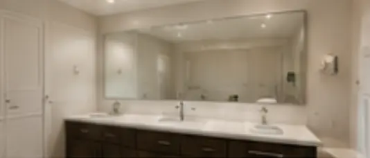 Bathroom mirror installation in Bellevue