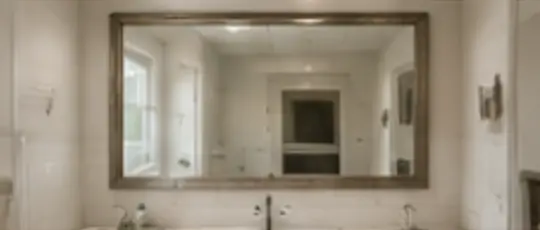 Framed bathroom mirror project in Issaquah