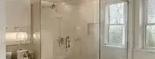 Frameless shower door project in Redmond