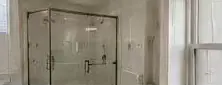 Sliding shower door project in Sammamish