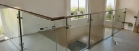 Interior glass railing project in Sammamish