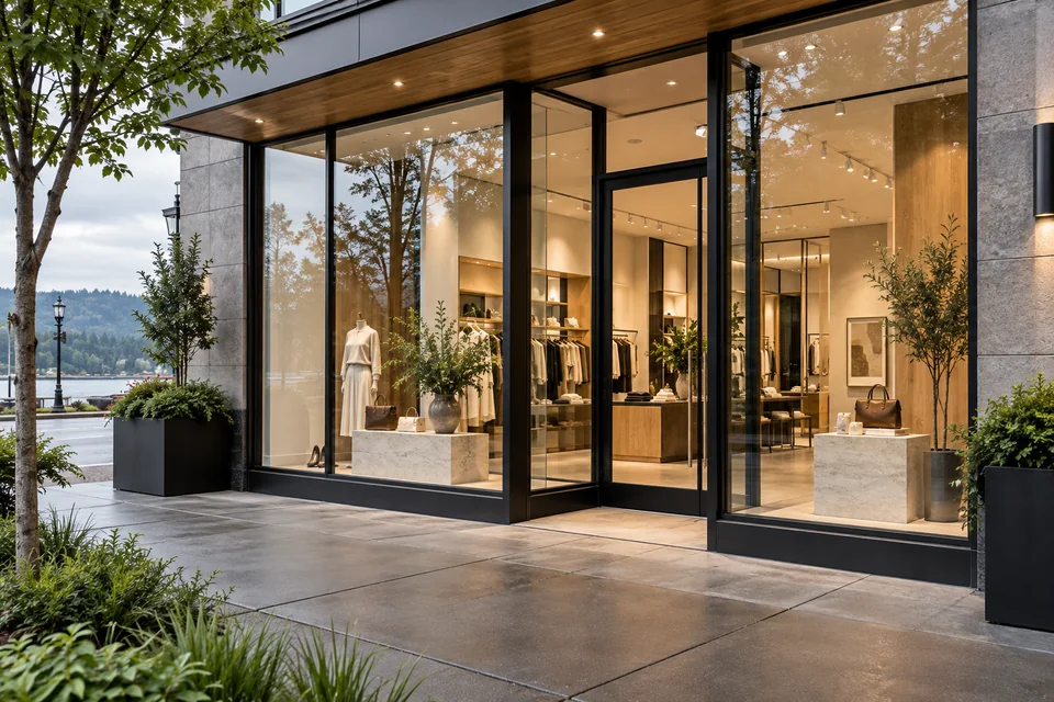 Storefront Glass example